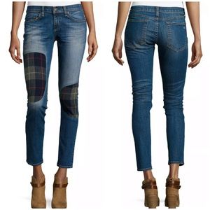 [Rag&bone] Patchwork Skinny Jeans